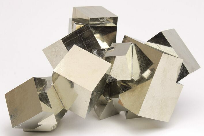 Phenomenal, Natural Pyrite Cube Cluster - Spain #206829